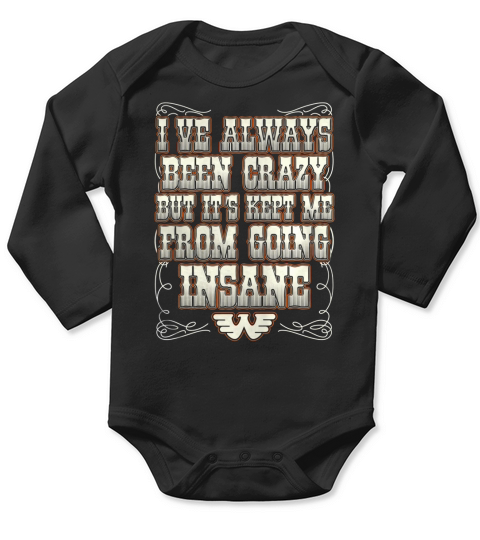 Waylon Jennings - Ive always been crazy Long Sleeve Baby One-Piece