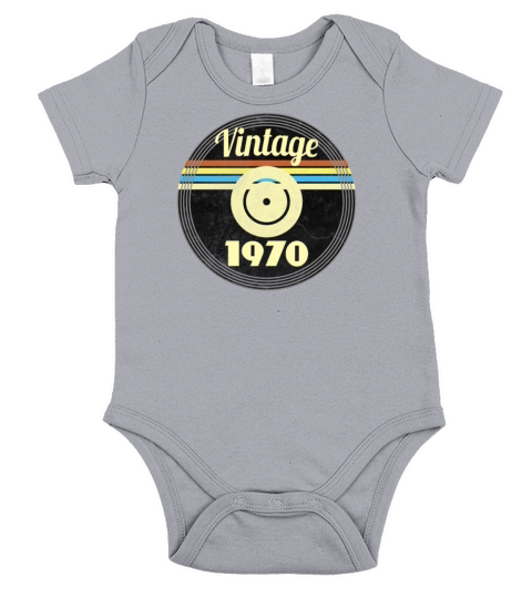 Vintage 50th Birthday T-Shirt Gift Idea Men Short Sleeve Baby One-Piece