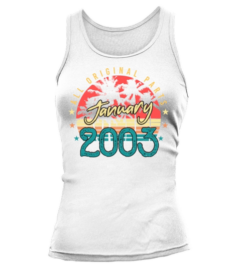2003 January Born Retro Women's Tank Top