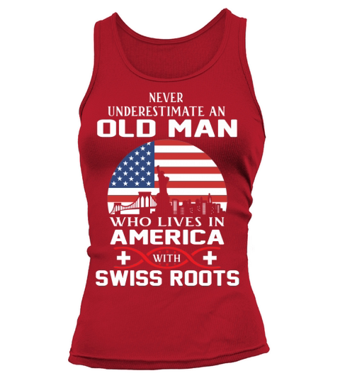 An old man who lives in America with Swiss Roots Man Tank top Woman