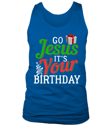 Jesus Birthday Christmas Xmas Present Funny Gift Men's Tank Top