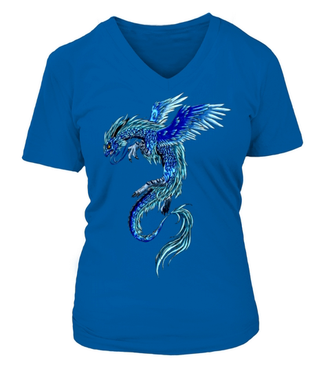 dragon colorful Women's V-Neck T-shirt