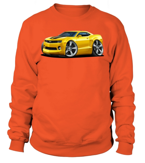 2010-12 Chevy Camaro Yellow-Black Car Men's Sweatshirt