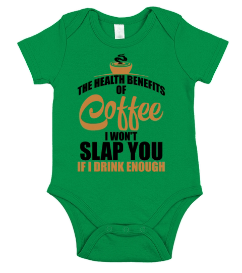 Coffee Health Benefits Not Stressed Short Sleeve Baby One-Piece