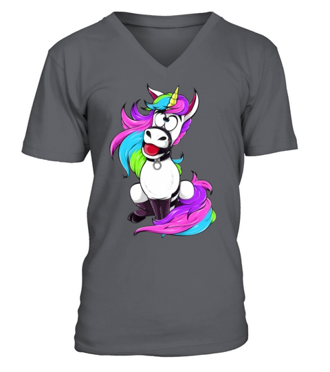 Silly BDSM Unicorn Bondage fetish Sub Slave Girl Men's V-Neck T-shirt