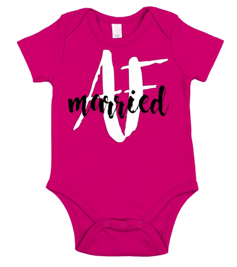 Married AF Short Sleeve Baby One-Piece
