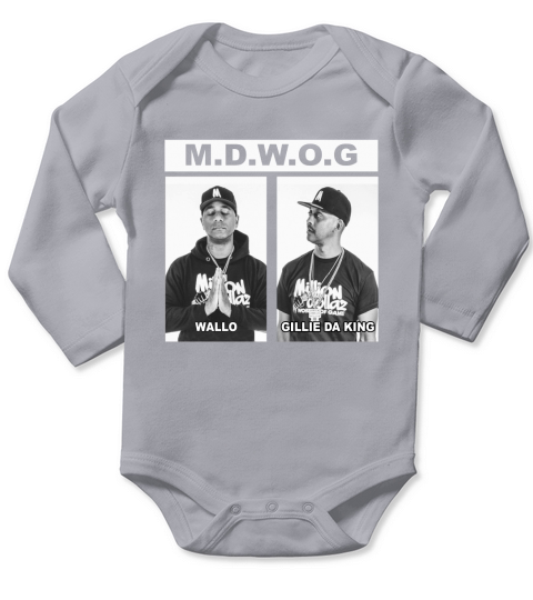 Mdwog Wallo Gillie Da King Long Sleeve Baby One-Piece