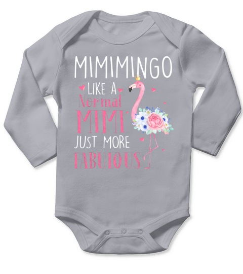 Flamingo Mimimingo like a normal Mimi Long Sleeve Baby One-Piece