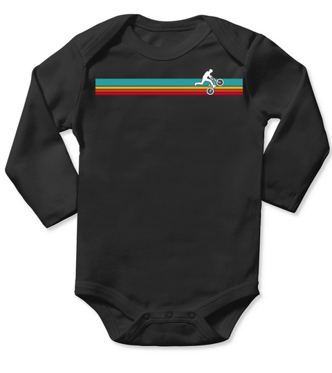 BMX vintage retro Long Sleeve Baby One-Piece