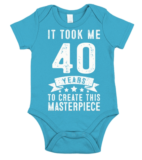 Funny 40 Years Old 1981 T Shirt 40th Birthday Gift Short Sleeve Baby One-Piece