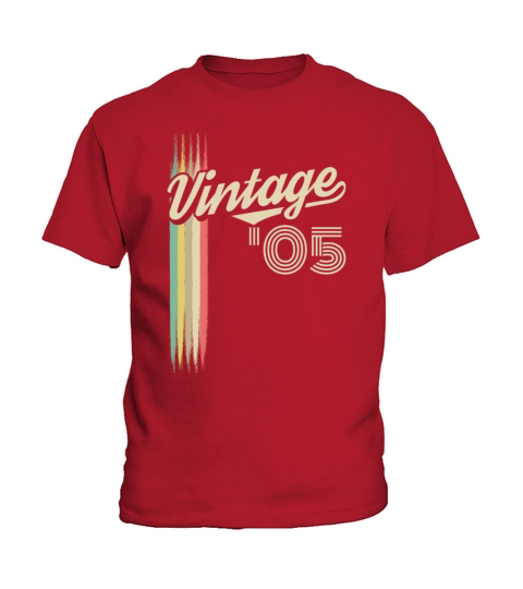 2005 Vintage born in Retro age Birthday gift idea Kids T-Shirt
