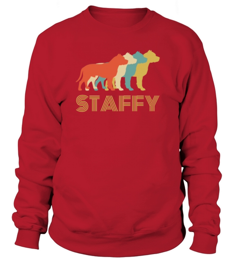 Staffordshire Bull Terrier Staffy Dog Vintage Look Women's Sweatshirt
