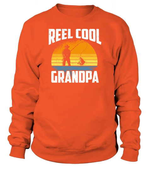 Reel Cool Grandpa, Funny Fishing Grandpa Women's Sweatshirt