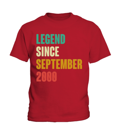 September 2000 22nd Birthday 22 Years Old Bday Gi Kids T-Shirt