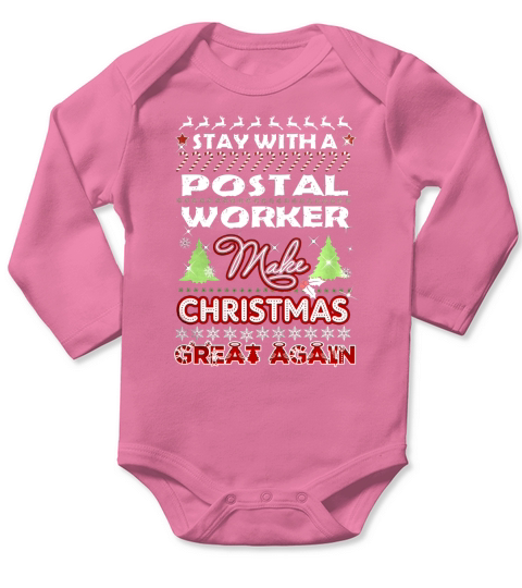 POSTAL WORKER Christmas Long Sleeve Baby One-Piece