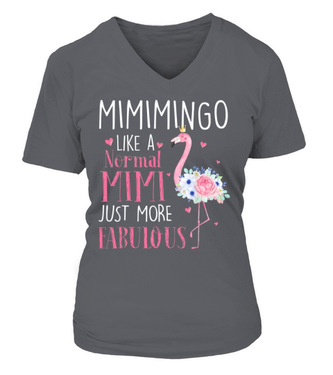Flamingo Mimimingo like a normal Mimi V-neck T-Shirt Woman