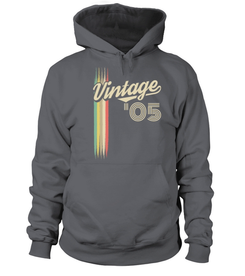 2005 Vintage born in Retro age Birthday gift idea Men's Hoodie