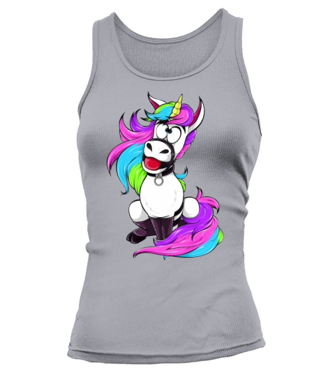 Silly BDSM Unicorn Bondage fetish Sub Slave Girl Women's Tank Top