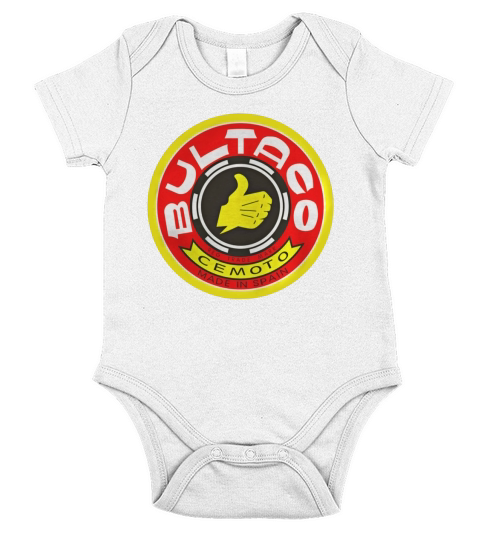 Bultaco Cemoto Made In Spain T-Shirt Short Sleeve Baby One-Piece