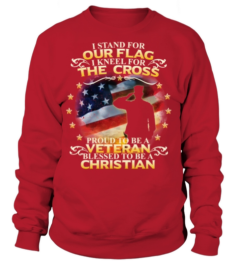 I Stand For Our Flag I Kneel For The Cross Christi Women's Sweatshirt