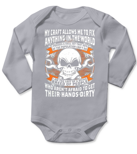 Wear I Can Fix Anything Mechanic Shirt Long Sleeve Baby One-Piece