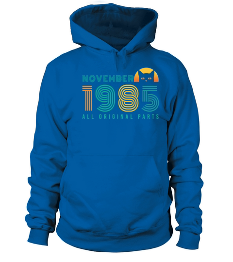 Born November 1985 Cat Vintage Women's Hoodie