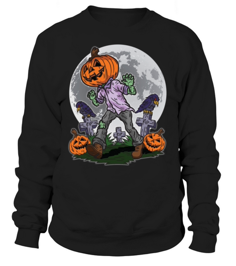 Pumpkin Head Zombie Women's Sweatshirt