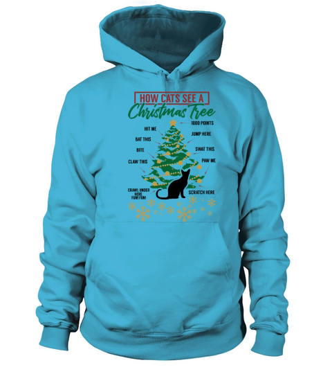 Christmas How Cats See A Christmas Tree Gift Idea Women's Hoodie