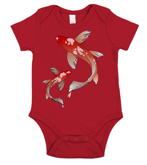koi fish Short Sleeve Baby One-Piece
