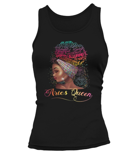 Womens Aries Queen Afro Tank top Woman