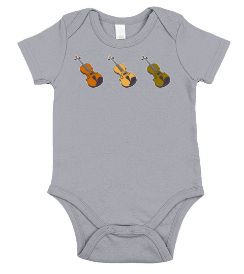 Violin Short Sleeve Baby One-Piece