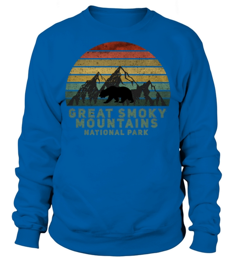 Vintage Great Smoky Mountains National Park Bear Women's Sweatshirt