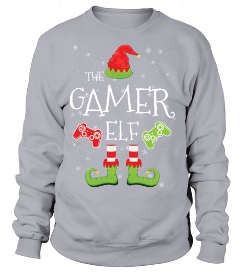 Gamer Elf Family Matching Christmas Group Funny Women's Sweatshirt