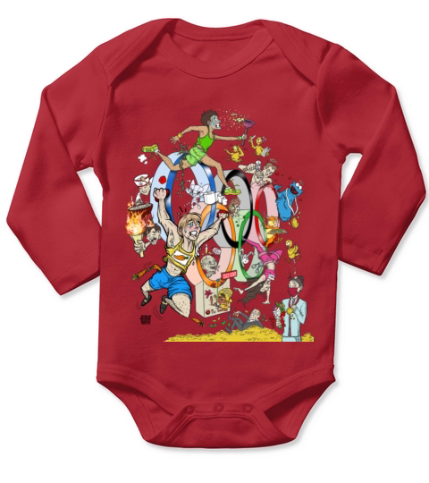 Olympics Klemmkeil Long Sleeve Baby One-Piece