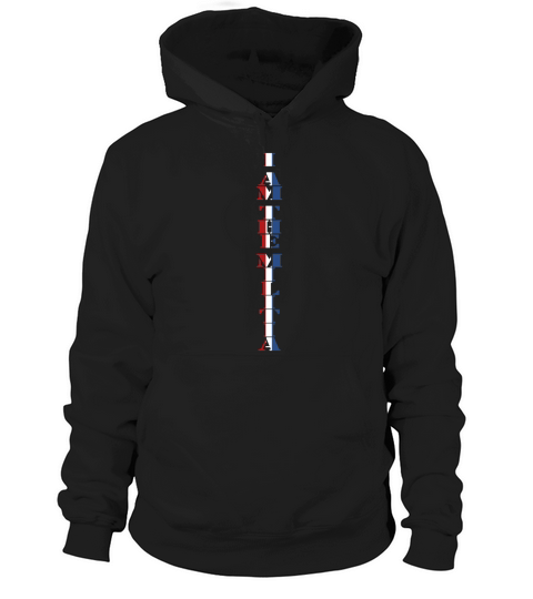i am the militia vertical block stucker Hoodie Unisex
