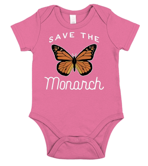 Save The Monarch Butterfly Shirt Cute Butterflies Gift Short Sleeve Baby One-Piece