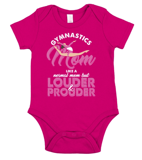 Gymnastic Mom Mother Gymnast Sports Gift Short Sleeve Baby One-Piece