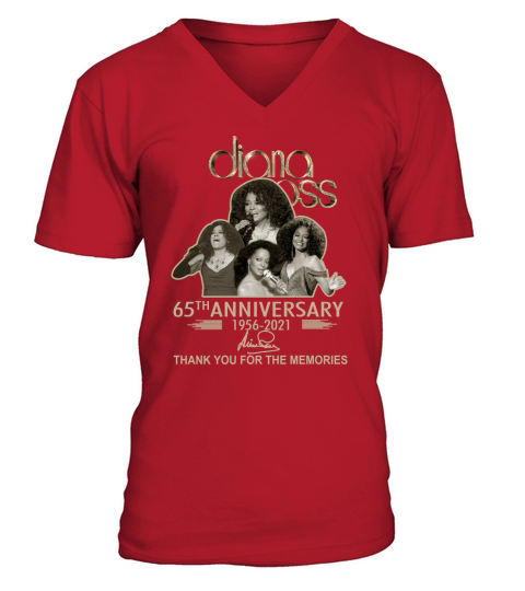 Diana Ross vintage print V-Neck T-shirt