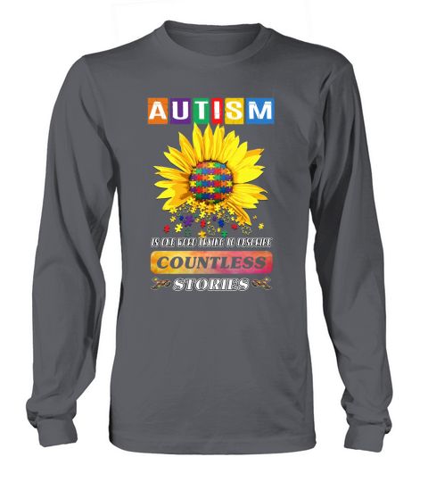 Autism word describe countless story Long sleeved Unisex