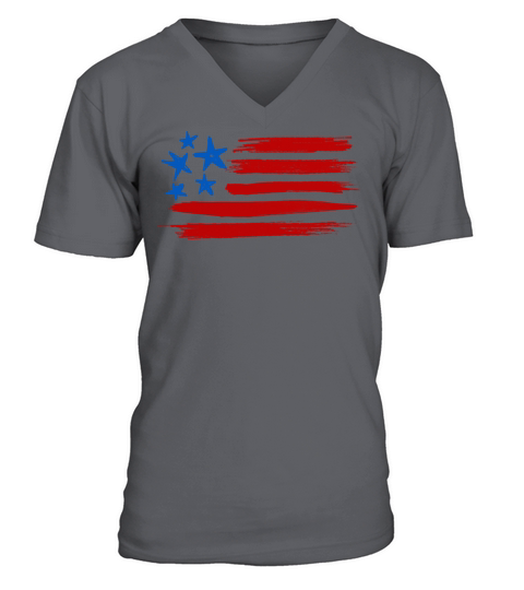 American flag Men's V-Neck T-shirt
