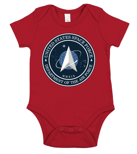 Official us space force ussf united states space force logo emblem Short Sleeve Baby One-Piece