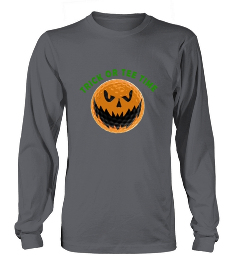 Golf Halloween trick or tee time Men's Long Sleeve