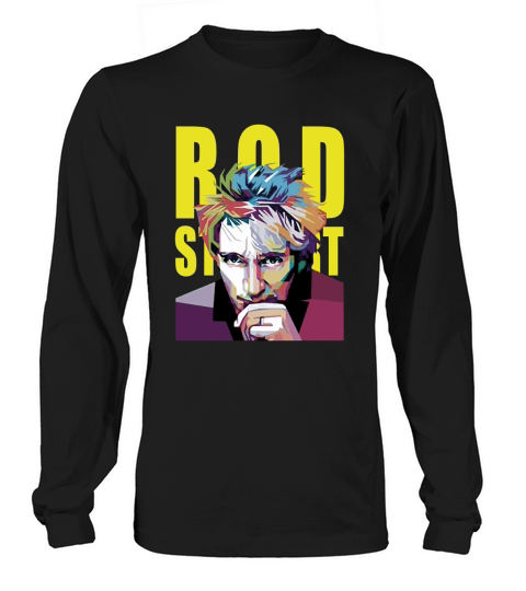 Vintage Rod Stewart Paint Art Long sleeved Unisex