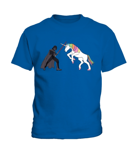 Darth Vader Vs Unicorn Kids T-Shirt