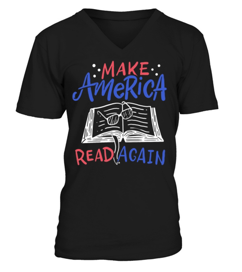 Patriotic Reading Men's V-Neck T-shirt