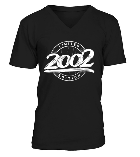 Limited Edition 19 years birthday year 2002 Men's V-Neck T-shirt