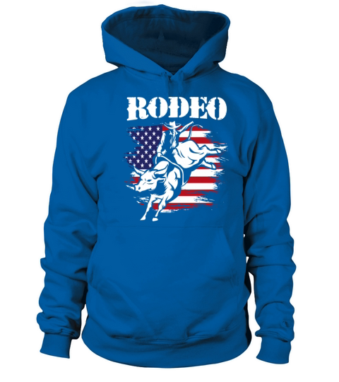 American Flag 4th Of July Vintage USA Flag Rodeo Women's Hoodie