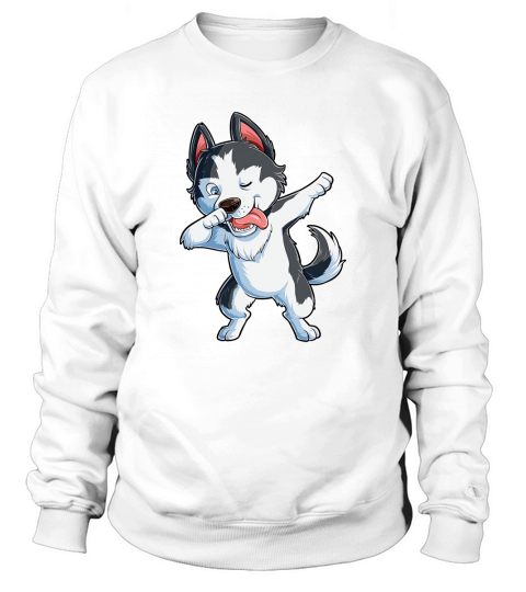 Dabbing Siberian Husky Dog Lover Sweatshirt Unisex