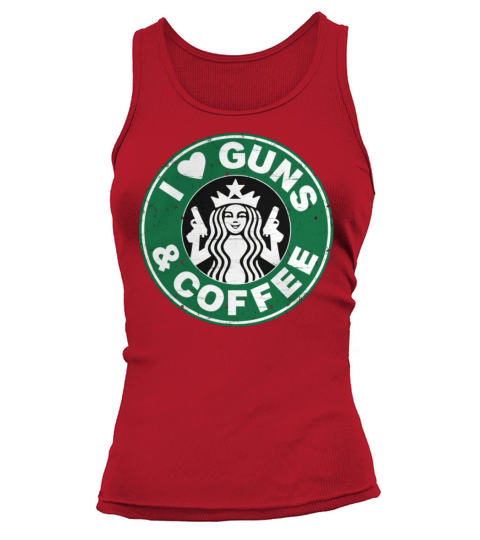 I Love Guns And Coffee Tank top Woman