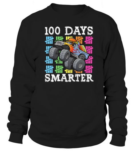 100 Days Of School Dabbing Monster Truck Smarter Men's Sweatshirt